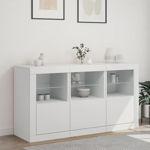 Genérico wenjingqi 3209058 Sideboard mit LED-Leuchten, 123 x 37 x 67 cm Genérico wenjingqi 3209058 Sideboard mit LED-Leuchten, 123 x 37 x 67 cm von Genérico