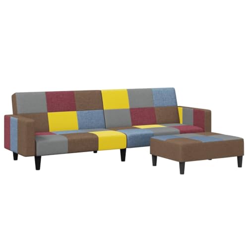Genérico wenjingqi 3258122 Schlafsofa mit Hocker, Patchwork-Stoff Genérico wenjingqi 3258122 Schlafsofa mit Hocker, Patchwork-Stoff von Genérico