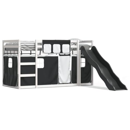 Genérico wenjingqi 3284110 Etagenbett mit Rutsche und Vorhänge, Schwarz, 90 x 200 cm Genérico wenjingqi 3284110 Etagenbett mit Rutsche und Vorhänge, Schwarz, 90 x 200 cm von Genérico