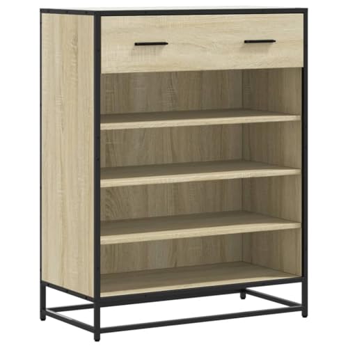 Genérico wenjingqi 3300876 Schuhschrank aus Holz und Metall, Sonoma-Eiche, 75 x 38 x 97,5 cm Genérico wenjingqi 3300876 Schuhschrank aus Holz und Metall, Sonoma-Eiche, 75 x 38 x 97,5 cm von Genérico