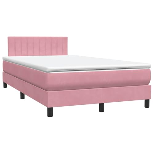 Genérico wenjingqi 3316448 Boxspringbett mit Matratze, Samt, Rosa, 120 x 220 cm Genérico wenjingqi 3316448 Boxspringbett mit Matratze, Samt, Rosa, 120 x 220 cm von Genérico