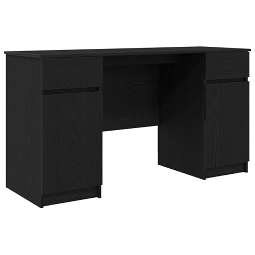 Genérico wenjingqi 3328508 Schreibtisch aus technischem Holz, Schwarz, 140 x 49 x 76 cm von Genérico