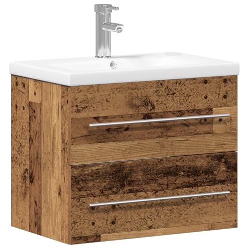 Genérico wenjingqi 3332496 Waschtisch für Badezimmer mit integriertem Waschbecken, Holz, Altholz Genérico wenjingqi 3332496 Waschtisch für Badezimmer mit integriertem Waschbecken, Holz, Altholz von Genérico
