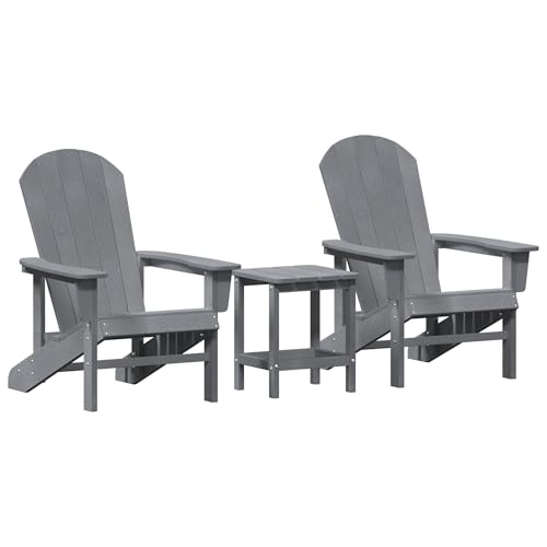 Genérico wenjingqi 3335833 Gartenmöbel-Set, 3-teilig, Hellgrau von Genérico