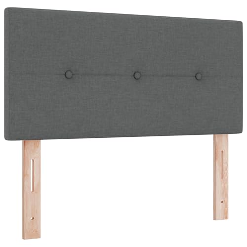 Genérico wenjingqi 3338097 LED-Kopf mit gepolsterten, dunkelgrauen Knöpfen, 90 cm, Stoff von Genérico