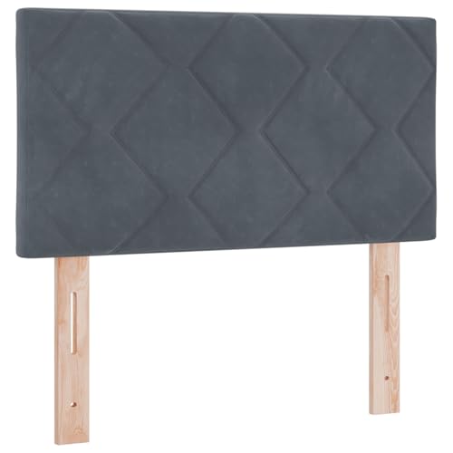 Genérico wenjingqi 3338182 LED-Kopfteil, Dunkelgrau, 80 cm, 2er-Set, dunkelgrau, Stoff von Genérico