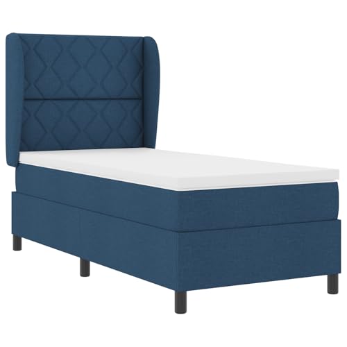Genérico wenjingqi 3340619 Boxspringbett mit Matratze, Stoff, Blau, 100 x 200 cm Genérico wenjingqi 3340619 Boxspringbett mit Matratze, Stoff, Blau, 100 x 200 cm von Genérico