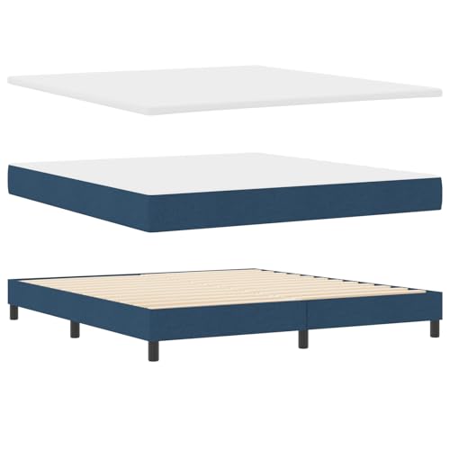 Genérico wenjingqi 3341061 Bett mit Lattenrost und Matratze in Blau - 180 x 200 cm aus Stoff Genérico wenjingqi 3341061 Bett mit Lattenrost und Matratze in Blau - 180 x 200 cm aus Stoff von Genérico