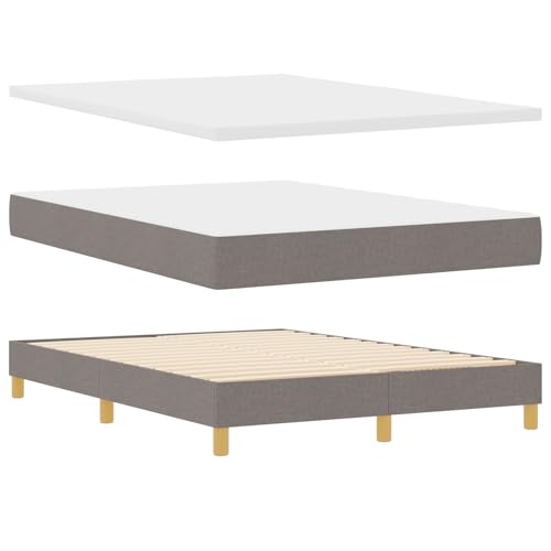 Genérico wenjingqi 3341297 Bett mit Lattenrost und Matratze in Taupe - 140 x 200 cm aus Stoff Genérico wenjingqi 3341297 Bett mit Lattenrost und Matratze in Taupe - 140 x 200 cm aus Stoff von Genérico