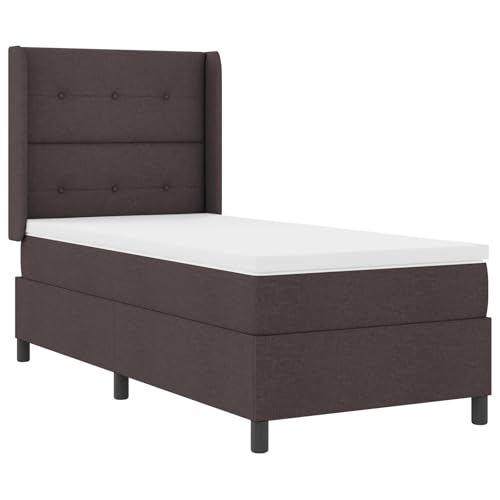 Genérico wenjingqi 3341633 Betten mit Lattenrost und Matratze, Dunkelbraun, 100 x 200 cm, Stoff Genérico wenjingqi 3341633 Betten mit Lattenrost und Matratze, Dunkelbraun, 100 x 200 cm, Stoff von Genérico