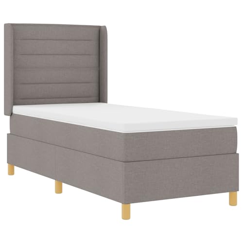 Genérico wenjingqi 3341760 Boxspringbett mit Matratze, taupé, 100 x 200 cm von Genérico