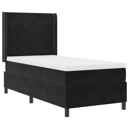 Genérico wenjingqi 3341980 Boxspringbett mit Matratze, Samt, Schwarz, 80 x 200 cm Genérico wenjingqi 3341980 Boxspringbett mit Matratze, Samt, Schwarz, 80 x 200 cm von Genérico