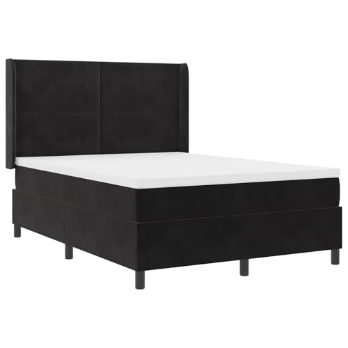 Genérico wenjingqi 3342010 Boxspringbett mit Matratze, Samt, Schwarz, 140 x 200 cm Genérico wenjingqi 3342010 Boxspringbett mit Matratze, Samt, Schwarz, 140 x 200 cm von Genérico
