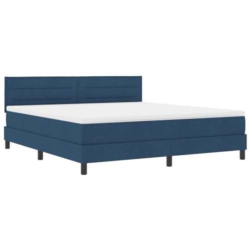 Genérico wenjingqi 3342155 Boxspringbett mit Matratze und blauem LED-Licht, 180 x 200 cm, Stoff Genérico wenjingqi 3342155 Boxspringbett mit Matratze und blauem LED-Licht, 180 x 200 cm, Stoff von Genérico