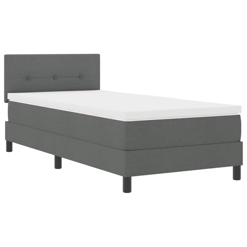 Genérico wenjingqi 3342171 Boxspringbett mit Matratze und LED, dunkelgrau, 90 x 190 cm Genérico wenjingqi 3342171 Boxspringbett mit Matratze und LED, dunkelgrau, 90 x 190 cm von Genérico