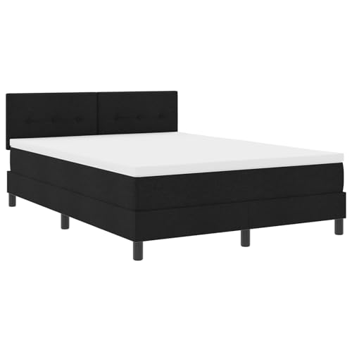 Genérico wenjingqi 3342214 Boxspringbett mit Matratze und LED, Schwarz, 140 x 200 cm, Stoff Genérico wenjingqi 3342214 Boxspringbett mit Matratze und LED, Schwarz, 140 x 200 cm, Stoff von Genérico