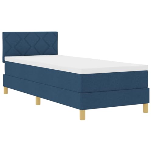 Genérico wenjingqi 3342477 Boxspringbett mit Matratze und LED, Blau, 80 x 200 cm, Stoff Genérico wenjingqi 3342477 Boxspringbett mit Matratze und LED, Blau, 80 x 200 cm, Stoff von Genérico