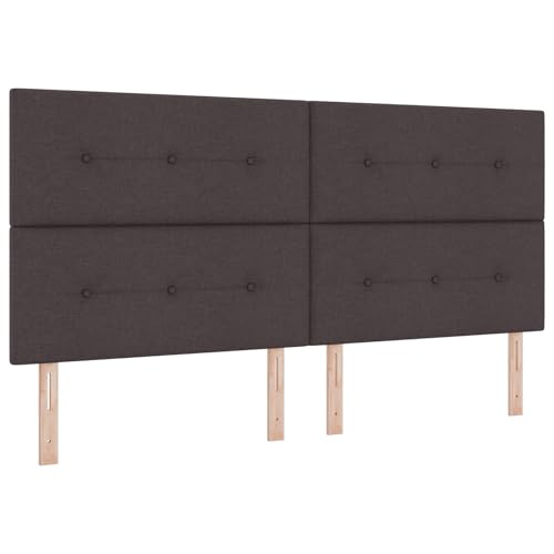 Genérico wenjingqi 3342896 Boxspringbett und LED-Matratze - Dunkelbraun, 200 x 200 cm Stoff Genérico wenjingqi 3342896 Boxspringbett und LED-Matratze - Dunkelbraun, 200 x 200 cm Stoff von Genérico