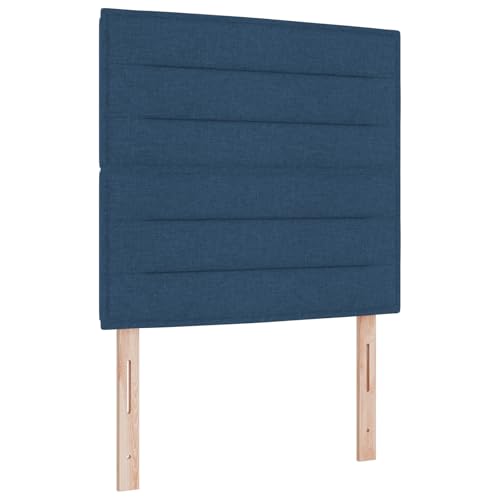 Genérico wenjingqi 3342983 Bett mit Federkernmatratze und LED, Blau, 80 x 200 cm, Stoff von Genérico
