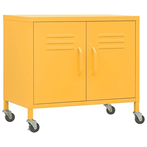 Genérico wenjingqi 336263 Aufbewahrungsschrank oder Senfgelb, 60 x 35 x 56 cm von Genérico