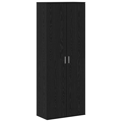 Genérico wenjingqi 3365566 Hohe Möbel aus schwarzer Eiche, 70 x 35 x 180 cm, Holz von Genérico