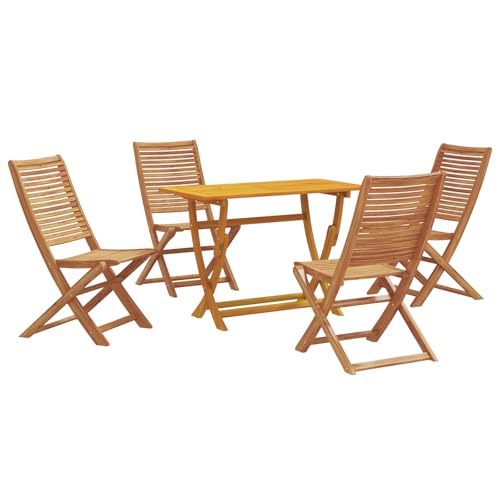 Genérico wenjingqi 3375762 Gartenmöbel-Set aus massivem Akazienholz, 5-teilig Genérico wenjingqi 3375762 Gartenmöbel-Set aus massivem Akazienholz, 5-teilig von Genérico