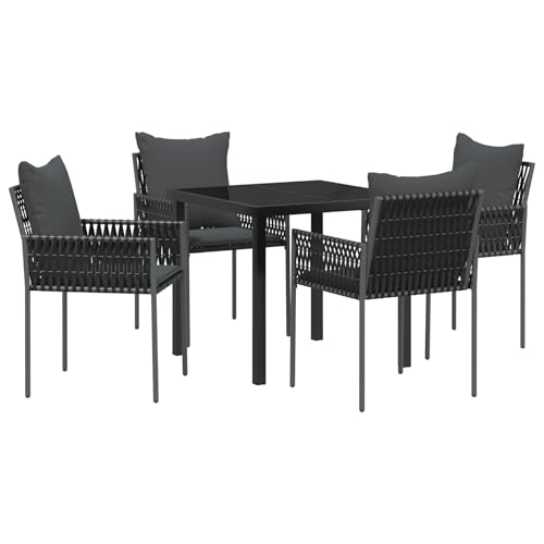 Genérico wenjingqi 3379101 3er-Set, Schwarz, Dunkelgrau, PE-Rattan, Standard, robust Genérico wenjingqi 3379101 3er-Set, Schwarz, Dunkelgrau, PE-Rattan, Standard, robust von Genérico