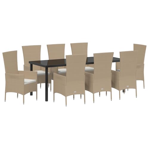 Genérico wenjingqi 3379463 Gartenmöbel-Set mit Kissen, Beige, Polyrattan Genérico wenjingqi 3379463 Gartenmöbel-Set mit Kissen, Beige, Polyrattan von Genérico