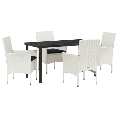 Genérico wenjingqi 3379816 Gartenmöbel-Set mit Kissen, Rattan, Polyester, 5-teilig Genérico wenjingqi 3379816 Gartenmöbel-Set mit Kissen, Rattan, Polyester, 5-teilig von Genérico