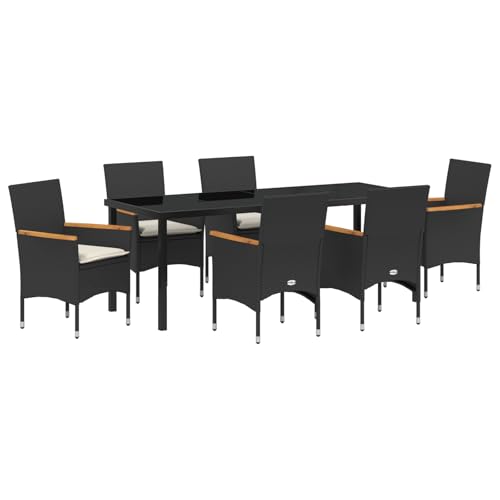Genérico wenjingqi 3379847 Gartenmöbel-Set mit Rattankissen, 7-teilig Genérico wenjingqi 3379847 Gartenmöbel-Set mit Rattankissen, 7-teilig von Genérico