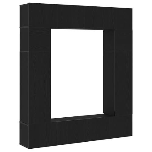 Genérico wenjingqi 3393388 TV-Möbel-Set aus schwarzer Eiche, 8-teilig von Genérico