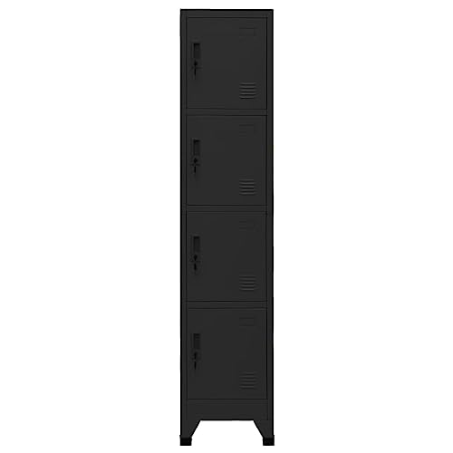 Genérico wenjingqi 339786 Spind, schwarz, 38 x 45 x 180 cm von Genérico