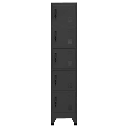 Genérico wenjingqi 339791 Spind, Anthrazit, 38 x 40 x 180 cm von Genérico