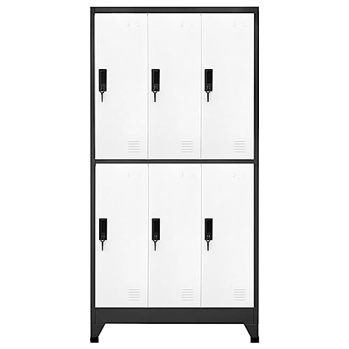 Genérico wenjingqi 339800 Spind, Anthrazit, 90 x 45 x 180 cm von Genérico