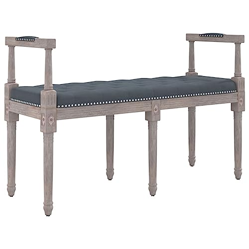 Genérico wenjingqi 344426 Bank aus Samt, dunkelgrau, 110 x 40 x 70 cm Genérico wenjingqi 344426 Bank aus Samt, dunkelgrau, 110 x 40 x 70 cm von Genérico