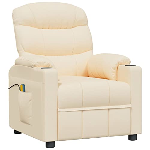 Genérico wenjingqi 348091 Massagesessel aus Stoff, cremefarben von Genérico