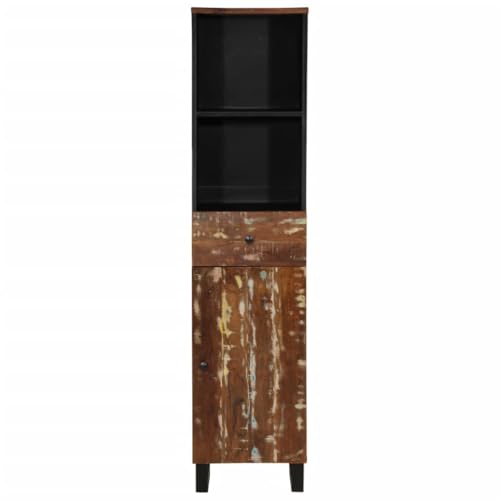 Genérico wenjingqi 352000 Badezimmermöbel aus recyceltem Massivholz, 38 x 33 x 160 cm von Genérico