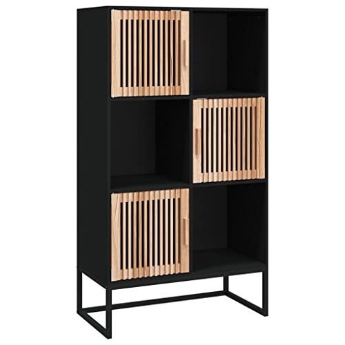 Genérico wenjingqi 352137 Hohe Kommode, Sperrholz, Schwarz, 70 x 35 x 125 cm von Genérico