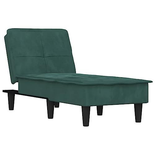 Genérico wenjingqi 352846 Schlafsofa aus Samt, Dunkelgrün von Genérico
