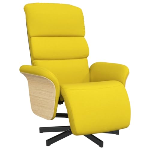 Genérico wenjingqi 356609 Liegesessel mit Fußstütze, hellgelber Stoff Genérico wenjingqi 356609 Liegesessel mit Fußstütze, hellgelber Stoff von Genérico