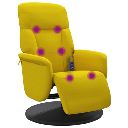 Genérico wenjingqi 356698 Massagesessel mit Fußstütze, Samt, Gelb Genérico wenjingqi 356698 Massagesessel mit Fußstütze, Samt, Gelb von Genérico