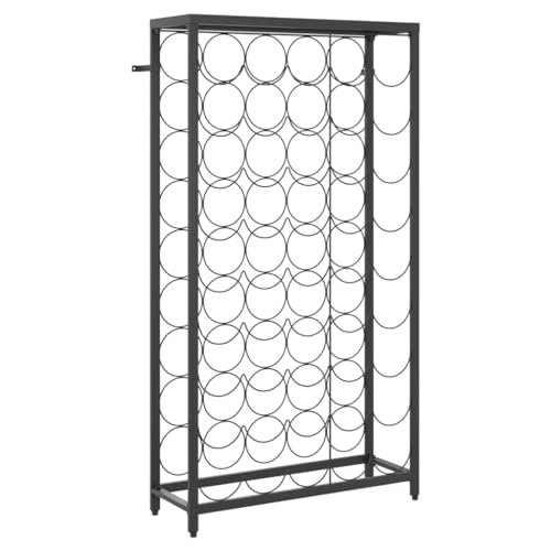 Genérico wenjingqi 358367 Weinregal für 45 Flaschen, Schmiedeeisen, Schwarz, 54 x 18 x 100 cm Genérico wenjingqi 358367 Weinregal für 45 Flaschen, Schmiedeeisen, Schwarz, 54 x 18 x 100 cm von Genérico