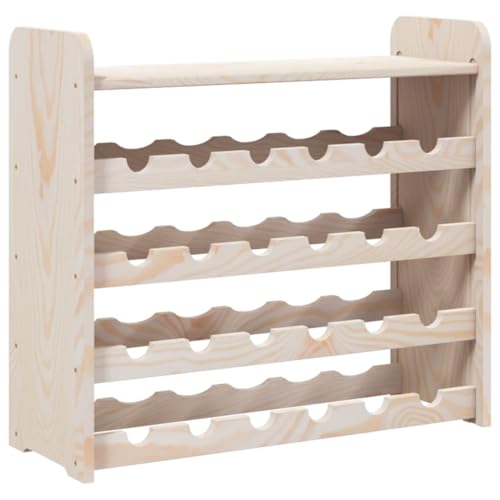 Genérico wenjingqi 4007558 Weinregal mit Tischplatte aus massivem Kiefernholz, 67,5 x 25 x 60 cm von Genérico