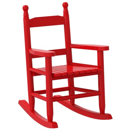 Genérico wenjingqi 4008882 Schaukelstuhl für Kinder, Massivholz aus Pappelholz, Rot Genérico wenjingqi 4008882 Schaukelstuhl für Kinder, Massivholz aus Pappelholz, Rot von Genérico
