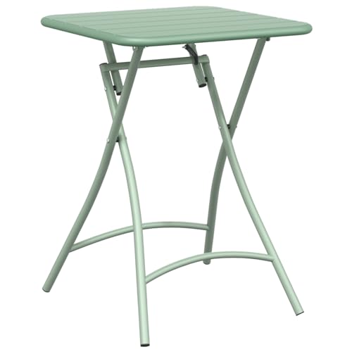 Genérico wenjingqi 42002946 Gartentisch, klappbar, Minzgrün, 55 x 55 x 73 cm von Genérico