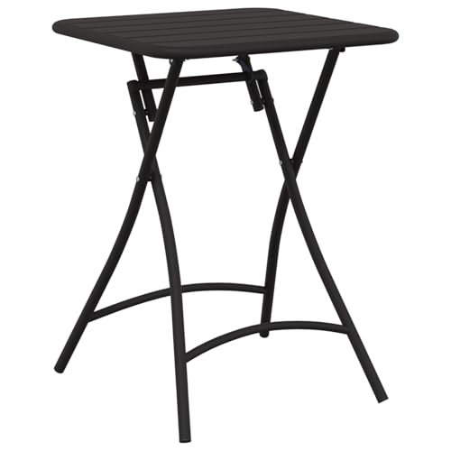 Genérico wenjingqi 42002948 Gartentisch, klappbar, Anthrazit, 55 x 55 x 73 cm von Genérico