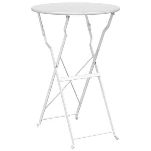 Genérico wenjingqi 42002962 Bistrotisch, klappbar, Ø 50 x 71 cm, pulverbeschichtet von Genérico