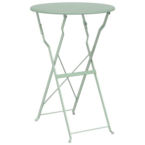 Genérico wenjingqi 42002964 Gartentisch, klappbar, Hellgrün, Ø 50 x 71 cm von Genérico