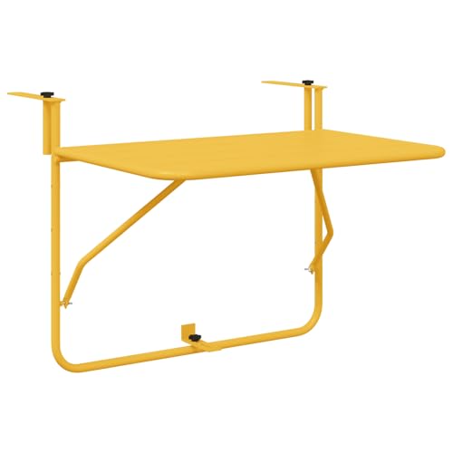 Genérico wenjingqi 42008073 Klapptisch für Balkon, Senfgelb, 60 x 40 cm Genérico wenjingqi 42008073 Klapptisch für Balkon, Senfgelb, 60 x 40 cm von Genérico