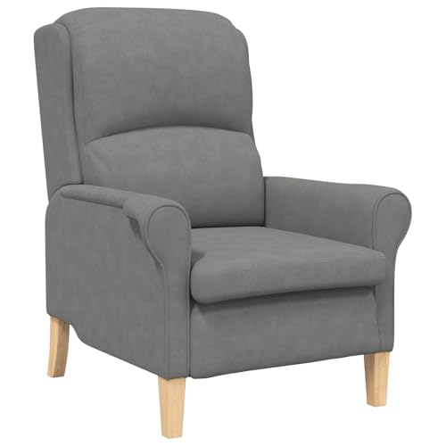 Genérico wenjingqi 42009872 Sessel dunkelgrau, Stoff und Holz, Standard, Dunkelgrau von Genérico